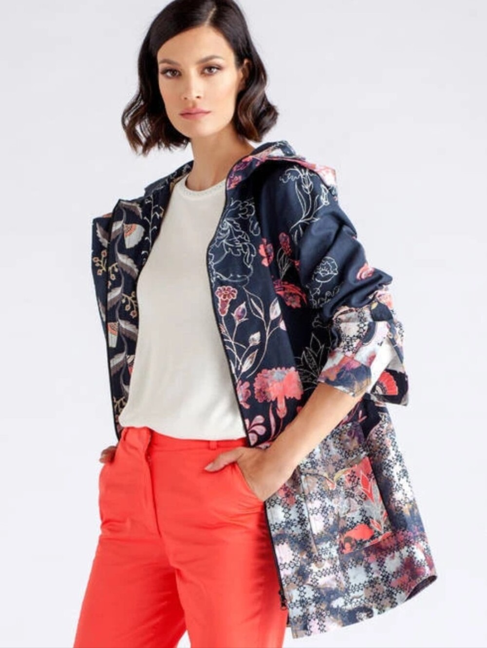 Ivko Blumenmuster Floral Printed Jacket